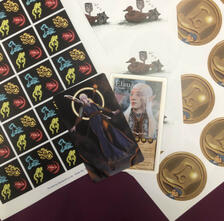 Stickers and "Tav card" - (2024) : London MCM May 2024